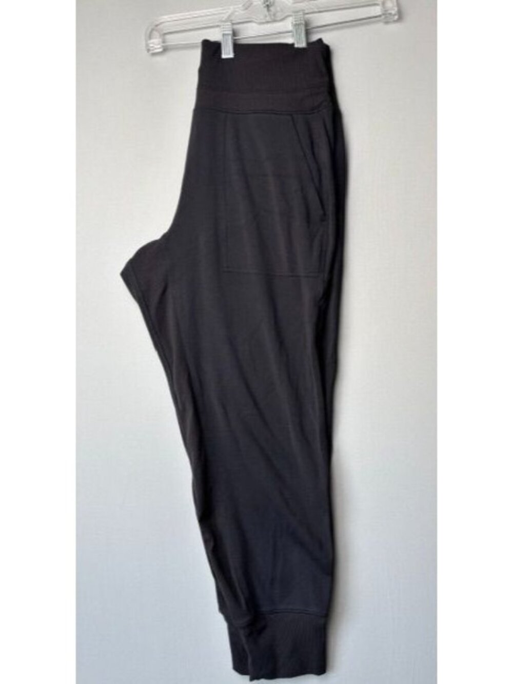 Athleta Venice Jogger Pants Women's Medium Black High Rise Travel Zip